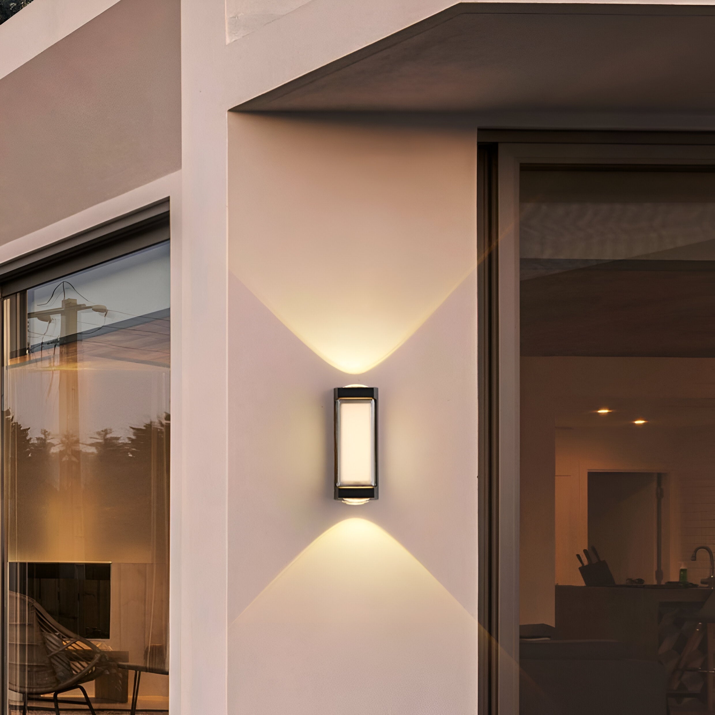 Wall Light Metal 27.0 cm Up Down Black Outdoor Facade Garden Entrance Waterproof LED Architectural Lighting IP65 | Thomler