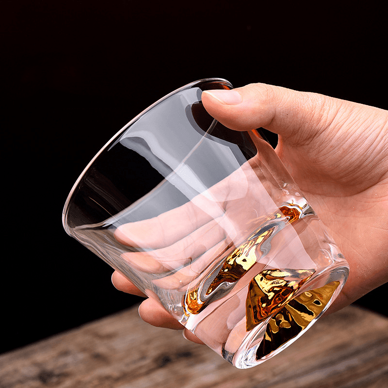 Whiskey Glass Crystal Cut Pattern Japanese Style Whisky Tumbler Gift Box Barware Set | Thomler