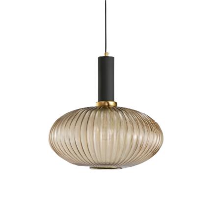 Pendant Light Glass 11.8 in E27 Colored Dining Room Kitchen Island Hanging Ceiling Fixture Vintage Retro | Thomler