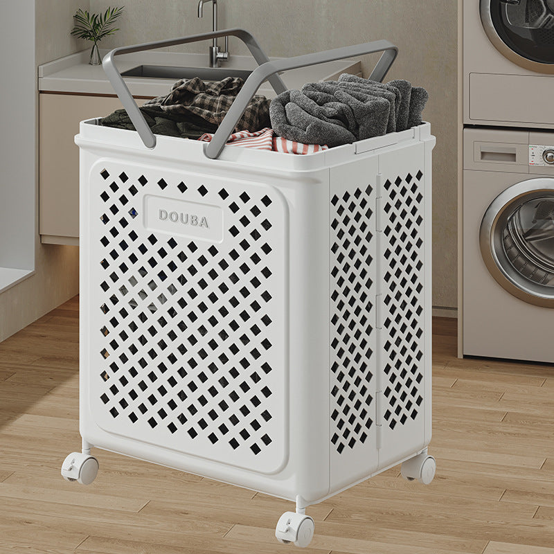 Rolling Collapsible Laundry Hamper with Wheels – Space-Saving Basket for Bedroom, Bathroom & Laundry Room | Thomler