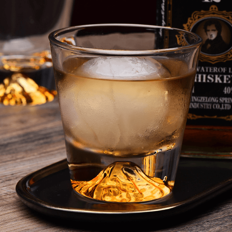 Whiskey Glass Crystal Cut Pattern Japanese Style Whisky Tumbler Gift Box Barware Set | Thomler