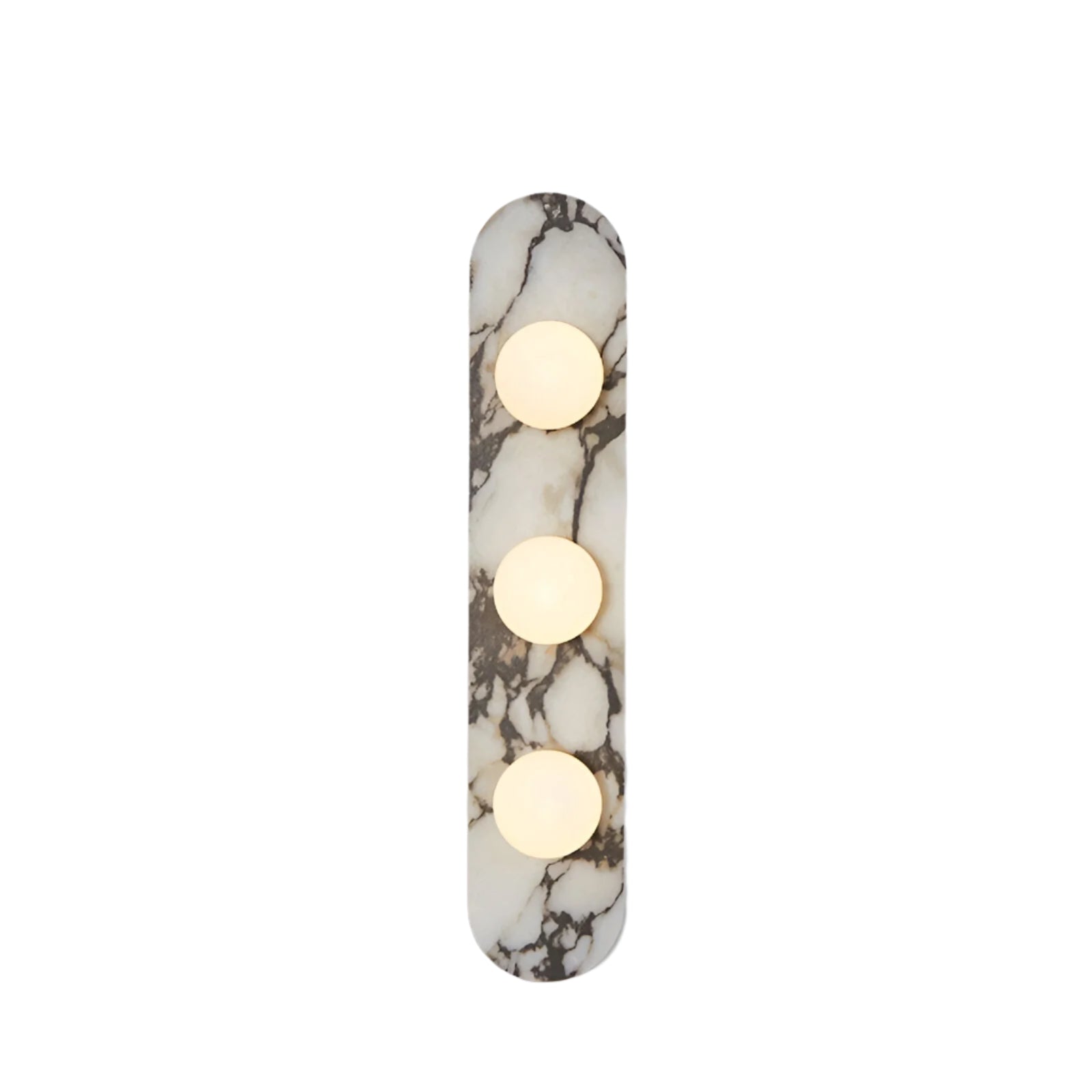 Wall Lamp Marble Glass 13.8 in Warm LED Bedroom Hallway Modern Minimalist Sconce Lighting Fixture | Thomler