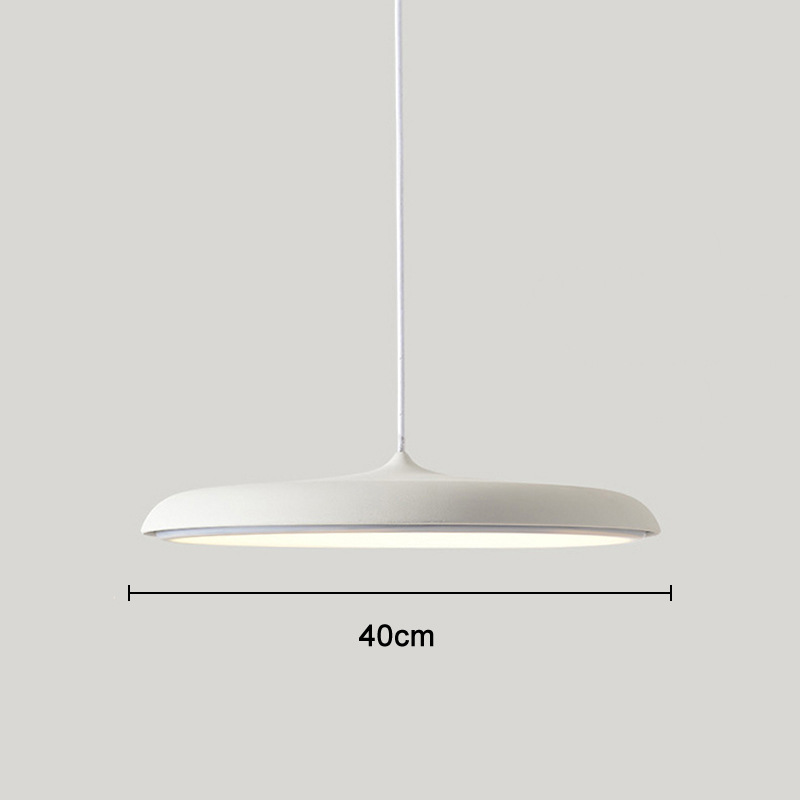 Pendant Light Metal Acrylic LED 25.0 cm Black Dining Room Kitchen Island Hanging Ceiling Lamp Scandinavian Minimalist | Thomler