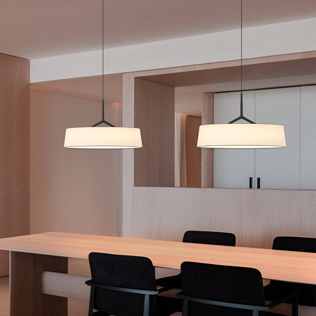 Pendant Light Metal 17.7 in Minimalist LED Adjustable Dining Room Kitchen Island Hanging Ceiling Lamp | Thomler
