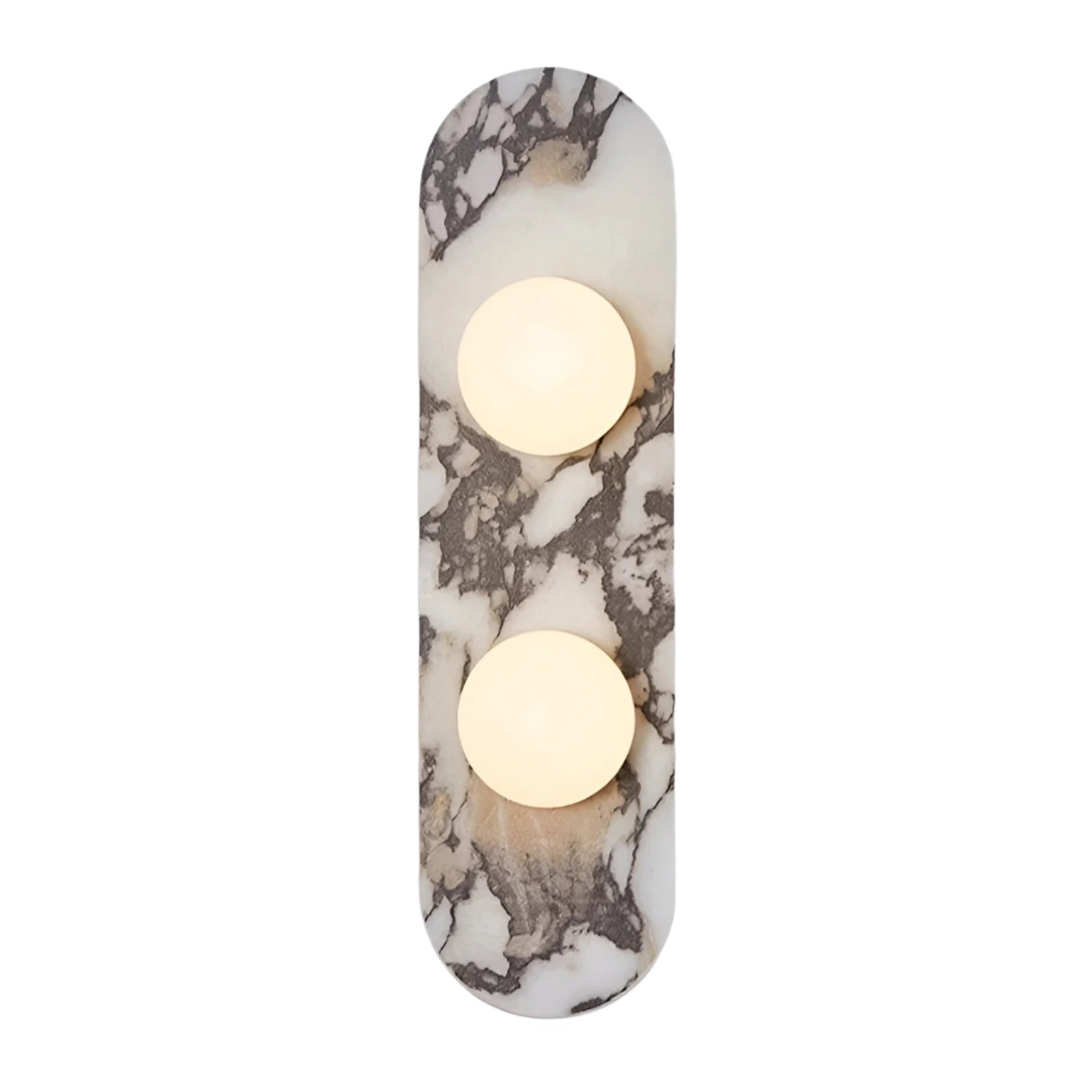 Wall Lamp Marble Glass 13.8 in Warm LED Bedroom Hallway Modern Minimalist Sconce Lighting Fixture | Thomler