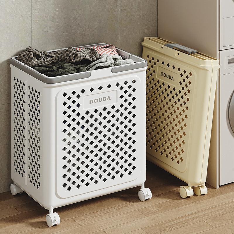 Rolling Collapsible Laundry Hamper with Wheels – Space-Saving Basket for Bedroom, Bathroom & Laundry Room | Thomler