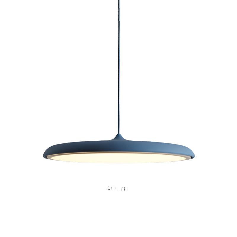 Pendant Light Zinc Alloy 25.0 cm (9.8") LED 4000K Rose Gold Living Room Bedroom Saucer Ceiling Hanging Lamp Adjustable | Thomler