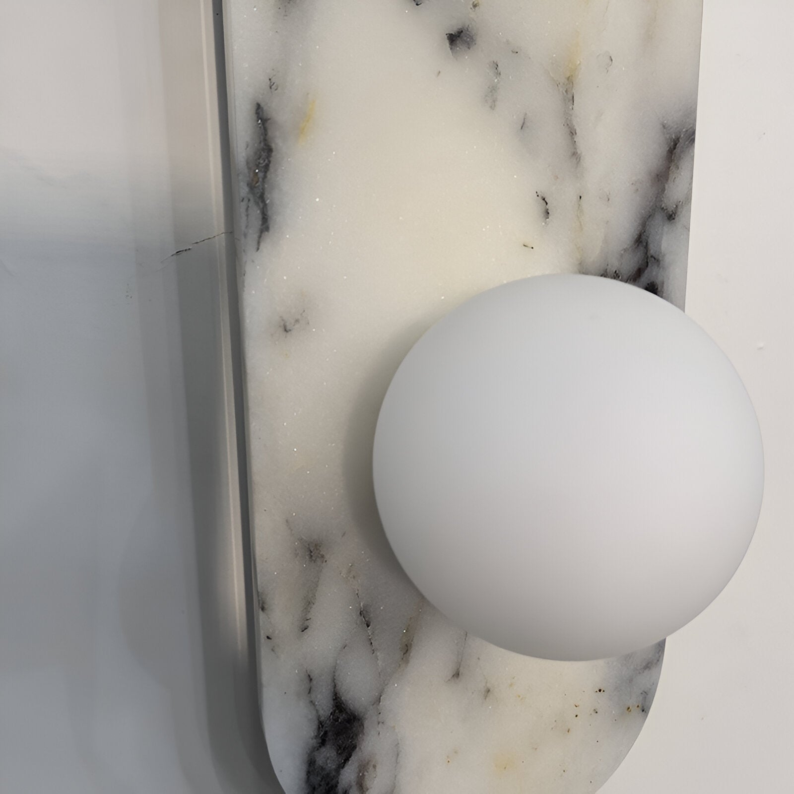 Wall Lamp Marble Glass 13.8 in Warm LED Bedroom Hallway Modern Minimalist Sconce Lighting Fixture | Thomler