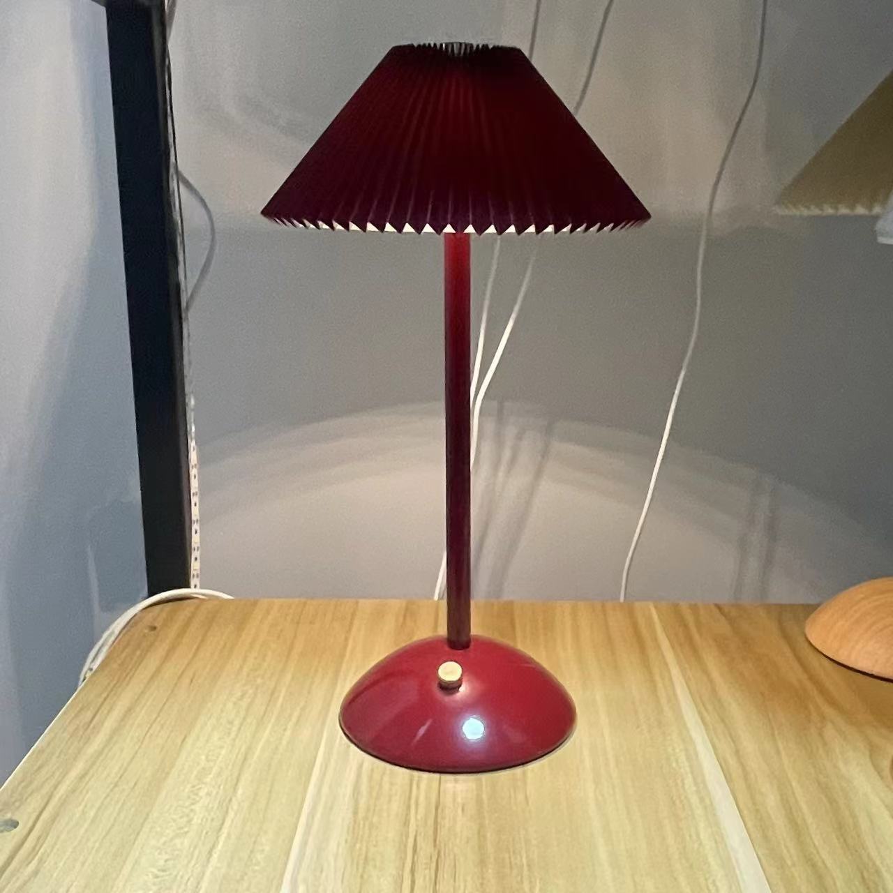 Table Lamp Iron 11.7 in USB Plug-In Scandinavian Style Bedside Living Room Bedroom Study Light | Thomler