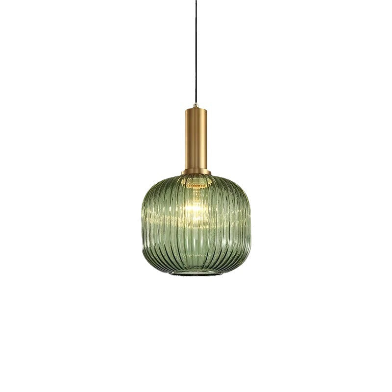 Pendant Light Glass 11.8 in E27 Colored Dining Room Kitchen Island Hanging Ceiling Fixture Vintage Retro | Thomler