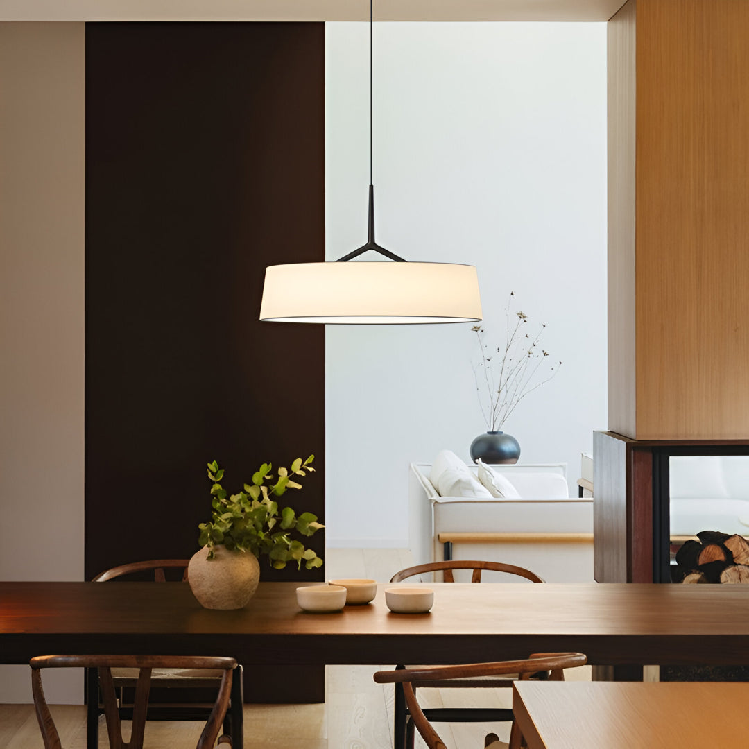 Pendant Light Metal 17.7 in Minimalist LED Adjustable Dining Room Kitchen Island Hanging Ceiling Lamp | Thomler