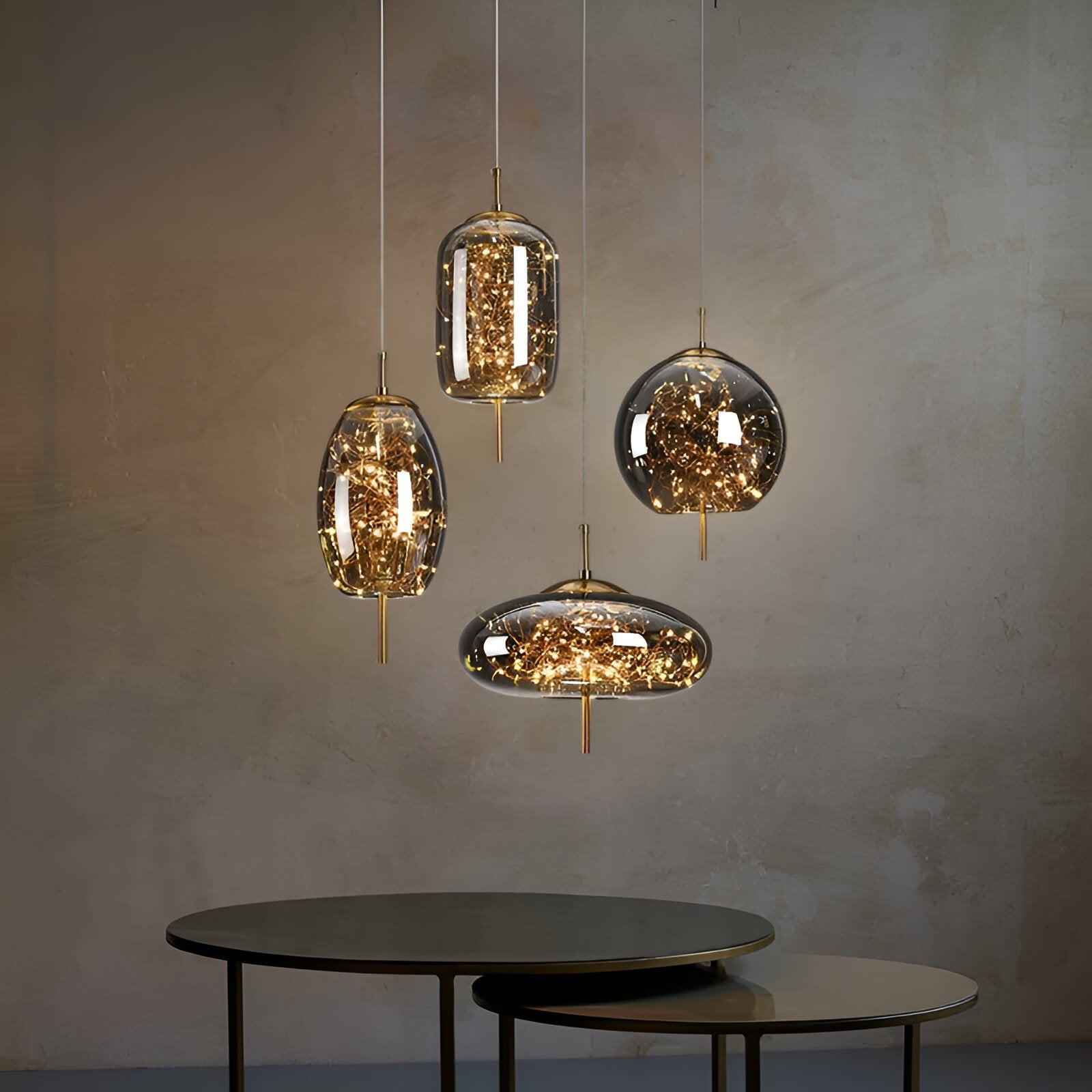 Pendant Light Glass 7.9 in Modern Adjustable Dining Room Kitchen Island Hanging Ceiling Lamp Scandinavian Minimalist Fixture | Thomler