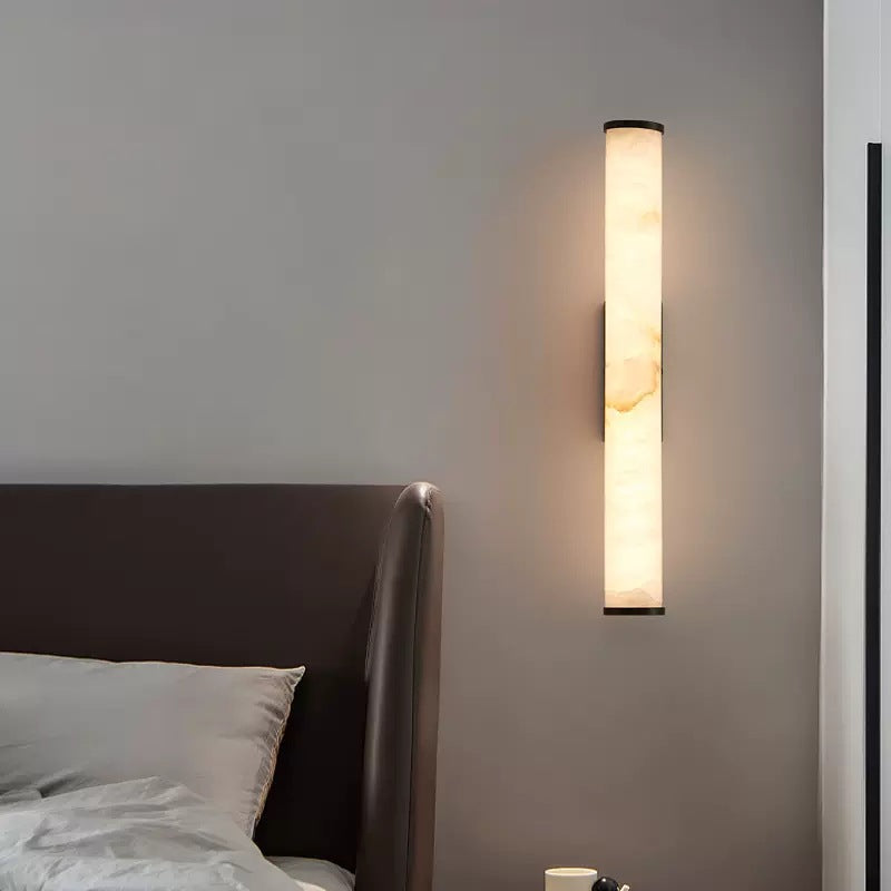 Wall Lamp Marble Copper Up To 31.5 in Warm LED Bedroom Hallway Modern Minimalist Sconce Lighting Fixture | Thomler
