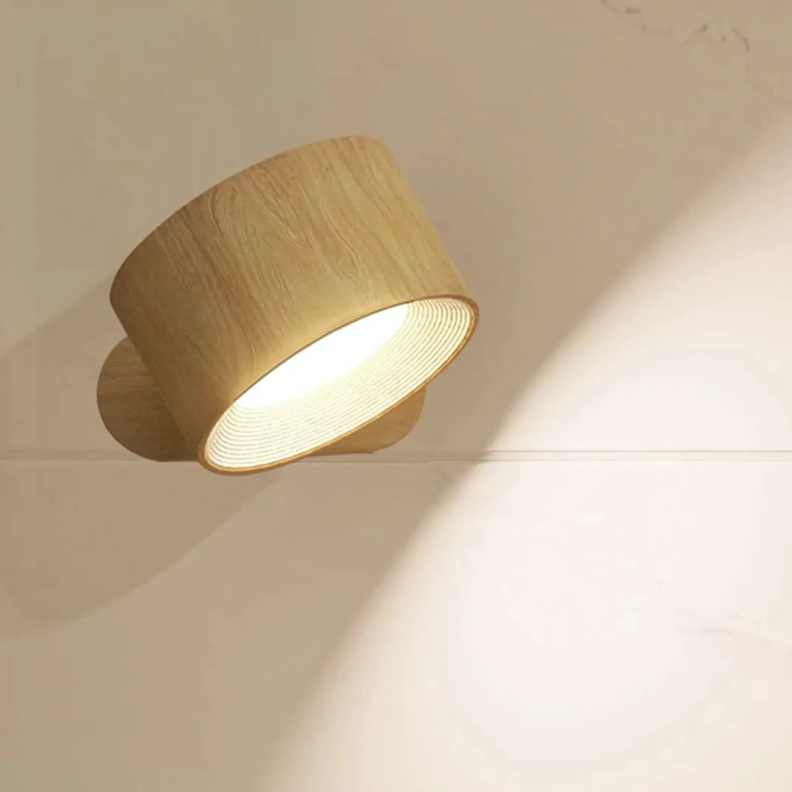 Wall Lamp ABS 7.5 cm (3.0") Wireless Rotating Bedroom Reading Light Magnetic USB Rechargeable Night Light | Thomler