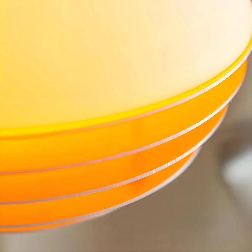 Pendant Light Glass Dome 12 in White Orange Klein Blue Dining Room Living Area Ambient Lighting Artistic Modern | Thomler