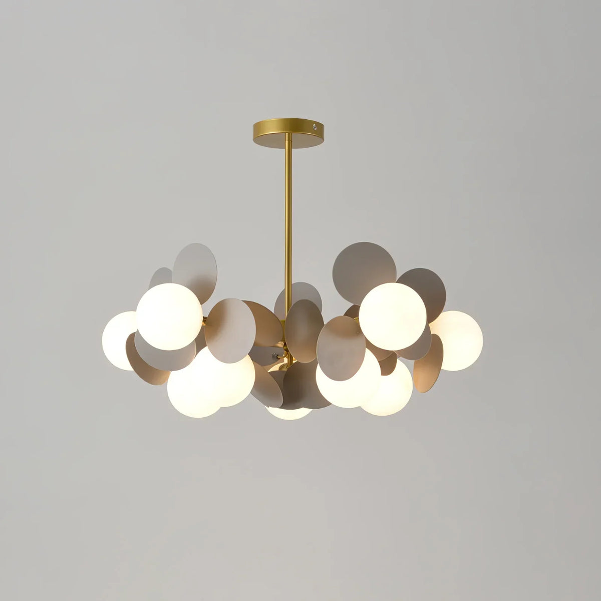 Modern Branch Chandelier with Glass Shades – LED Ceiling Light for Dining Room & Kitchen | Thomler