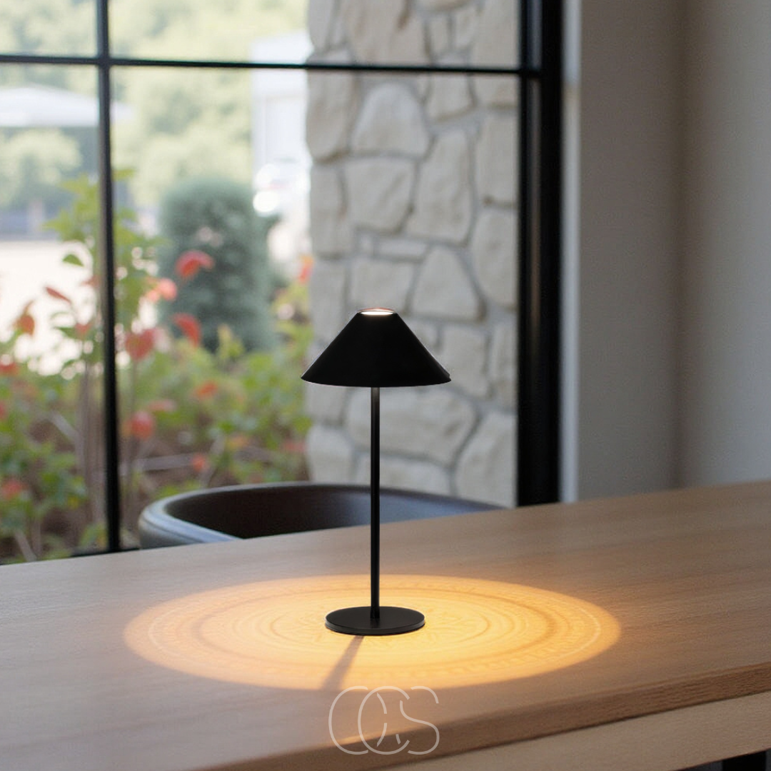 Cordless Touch-Dimming LED Lantern Table Lamp with Rechargeable Battery for Indoor & Outdoor Use | Thomler