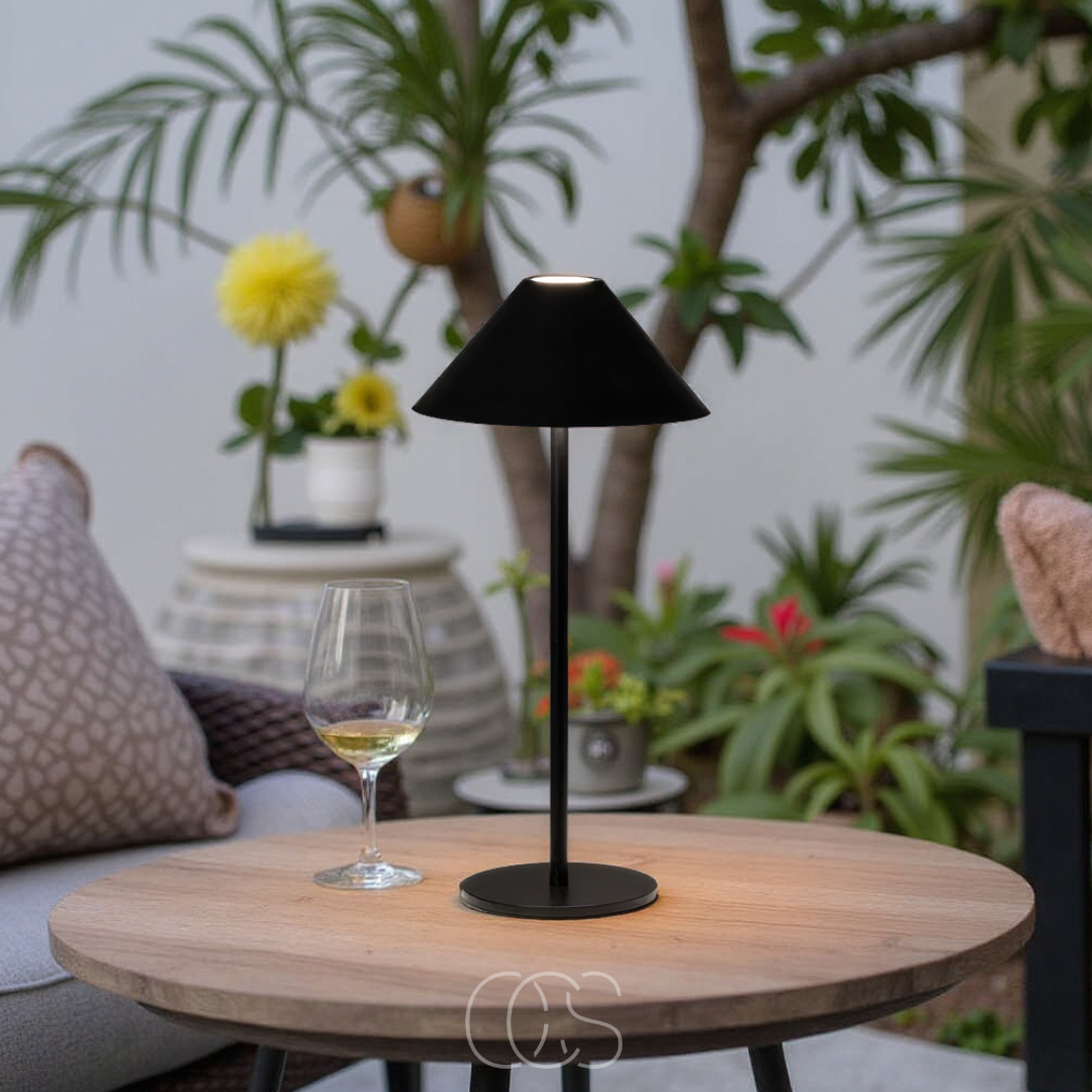 Cordless Touch-Dimming LED Lantern Table Lamp with Rechargeable Battery for Indoor & Outdoor Use | Thomler