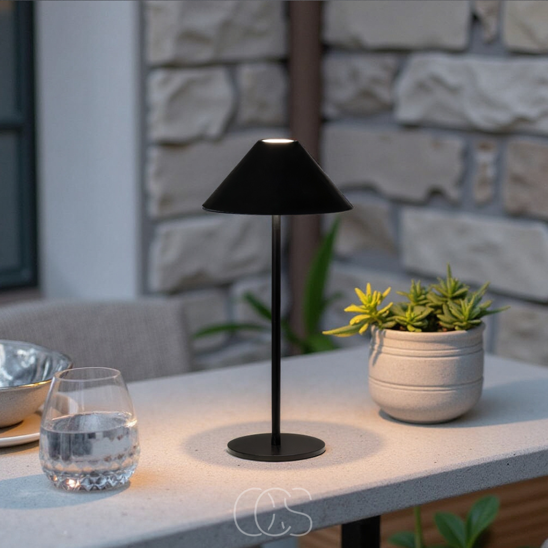 Cordless Touch-Dimming LED Lantern Table Lamp with Rechargeable Battery for Indoor & Outdoor Use | Thomler
