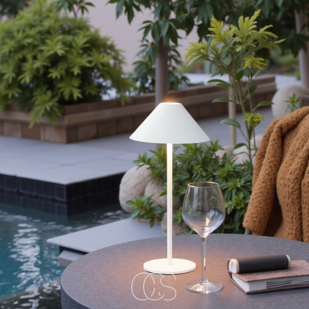 Cordless Touch-Dimming LED Lantern Table Lamp with Rechargeable Battery for Indoor & Outdoor Use | Thomler