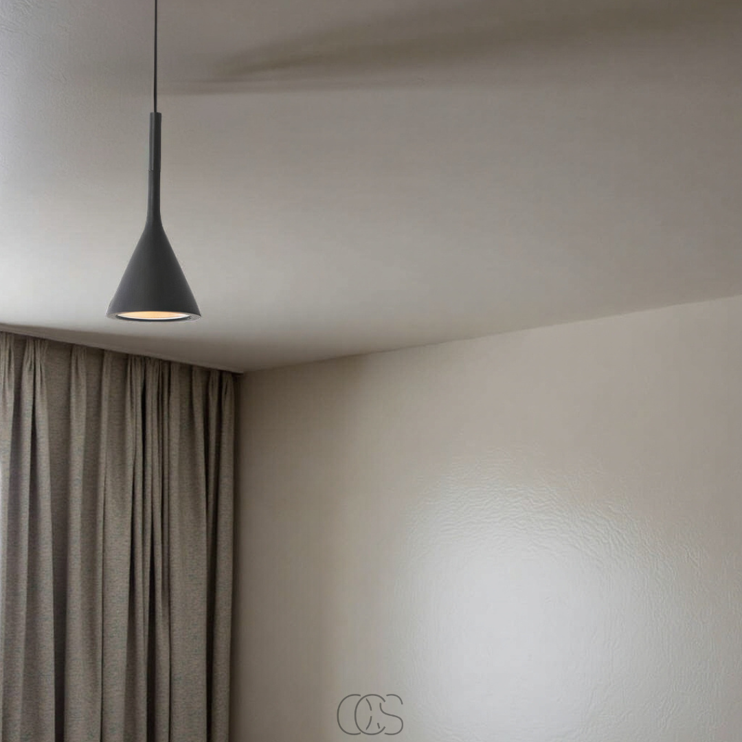 Nordic Hanging Pendant Light with Adjustable Cord, E27 Socket, Iron & Aluminum Construction for Living Room, Bedroom, Hallway | Thomler