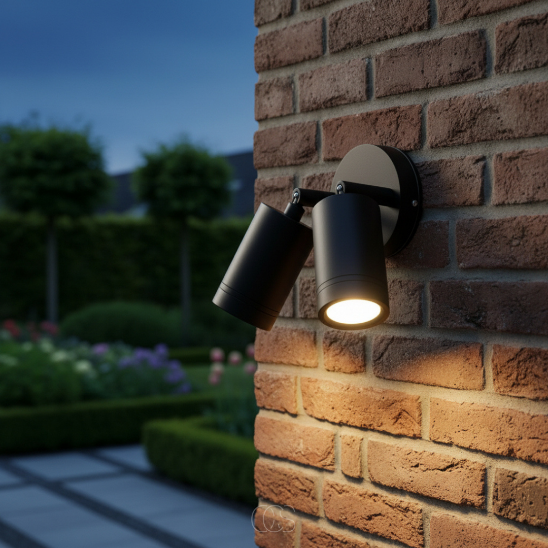 Outdoor LED Wall Spotlight with Adjustable Dual Heads – Weatherproof Directional Security Light for Home Exterior, Patio, Driveway & Garden | Thomler