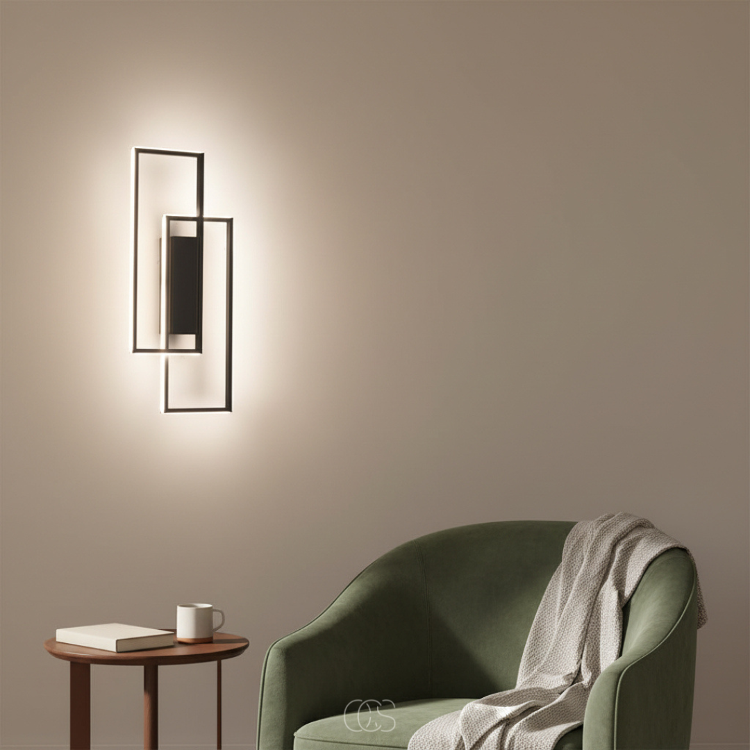 Modern Linear LED Wall Sconce with Three Adjustable Color Temperatures - Minimalist Aluminum Fixture for Hallway Bedroom Living Room | Thomler