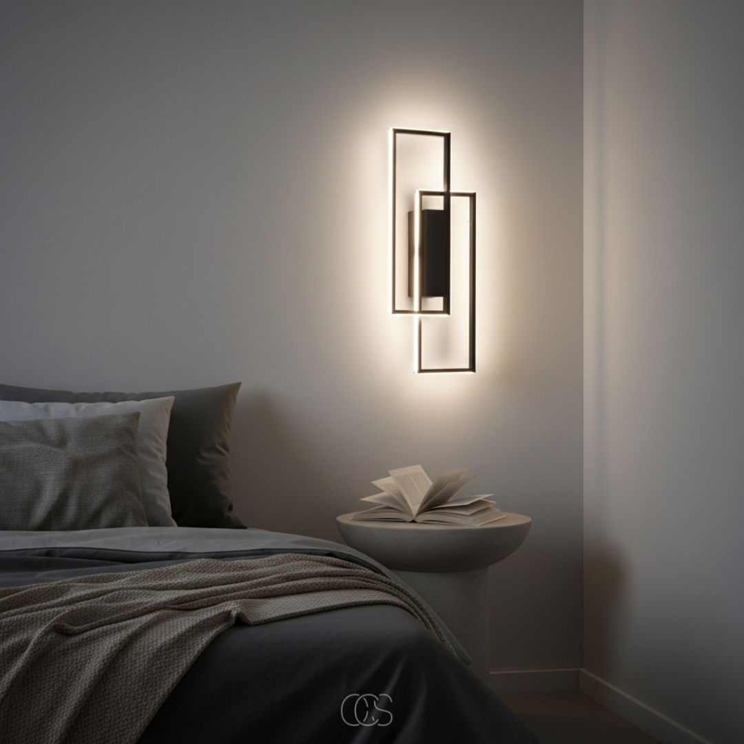 Modern Linear LED Wall Sconce with Three Adjustable Color Temperatures - Minimalist Aluminum Fixture for Hallway Bedroom Living Room | Thomler