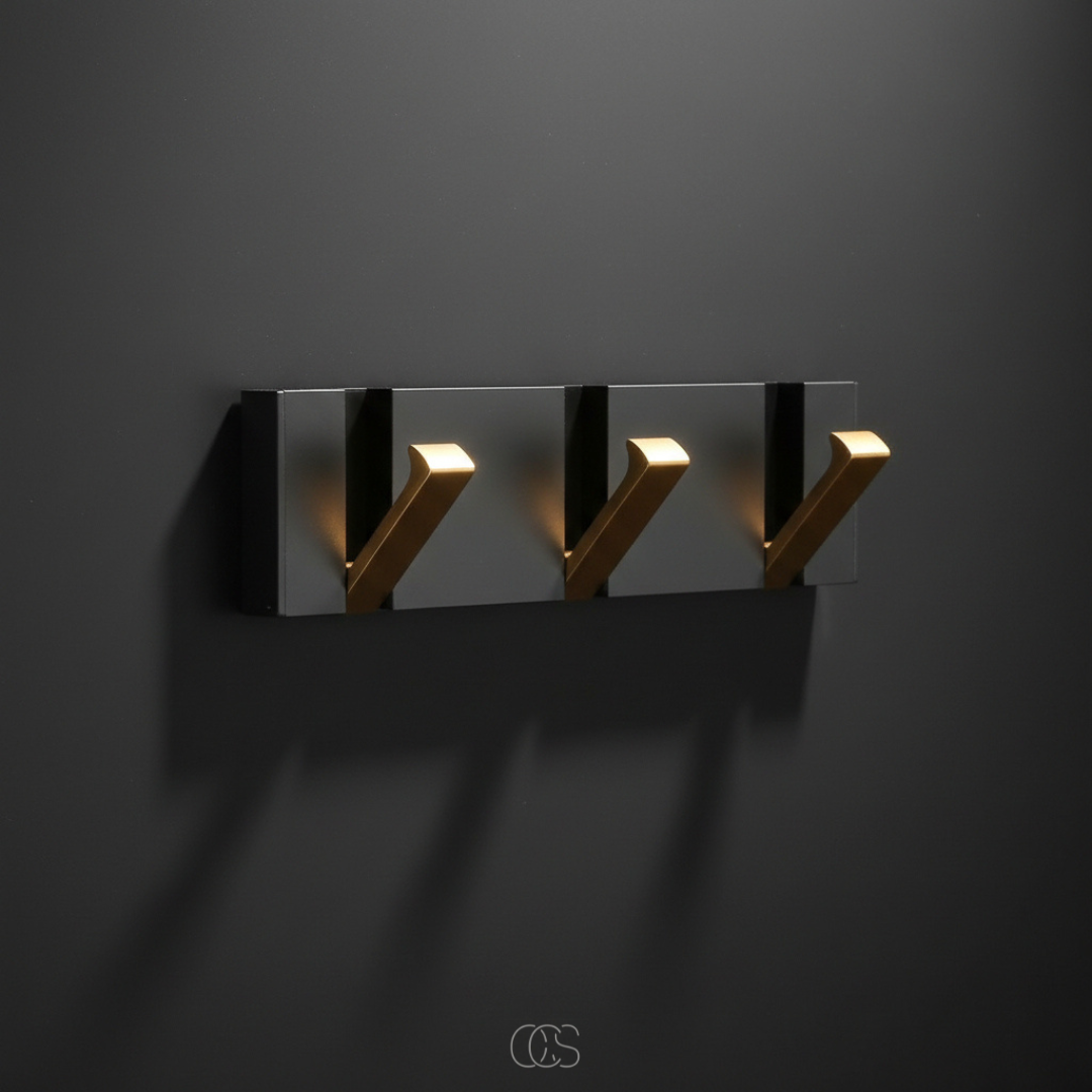 Wall-Mounted Folding Coat Hooks - Space-Saving Minimalist Rack for Entryway, Bedroom & Bath | Thomler