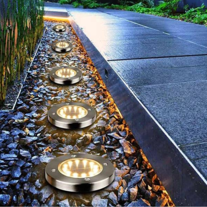 Solar Garden Stake Lights 4-Pack – Wireless LED Pathway Markers for Yard & Lawn | Thomler