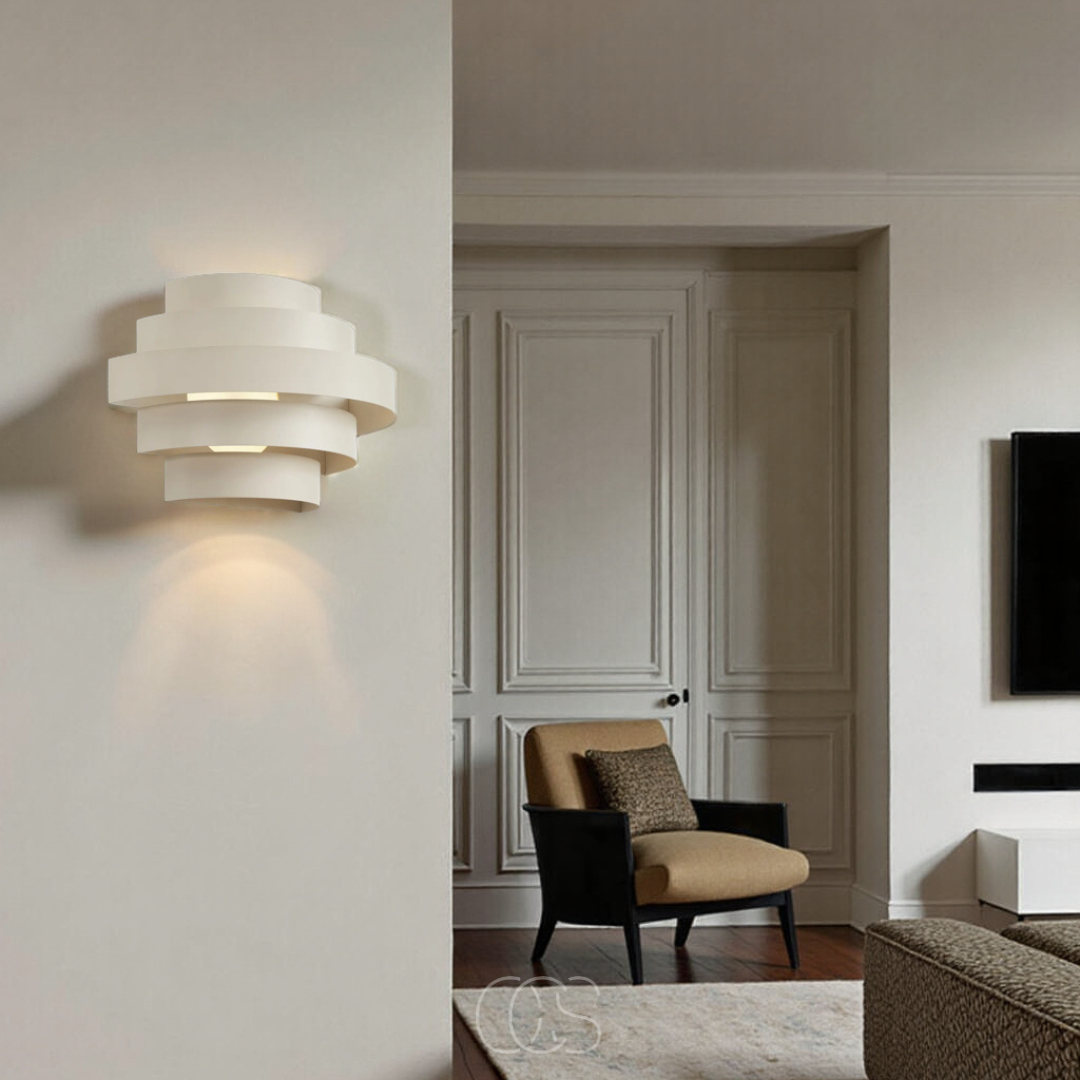 Modern LED Wall Sconce with 3-Level Dimming & Warm White Light for Bedroom, Living Room, Hallway | Thomler
