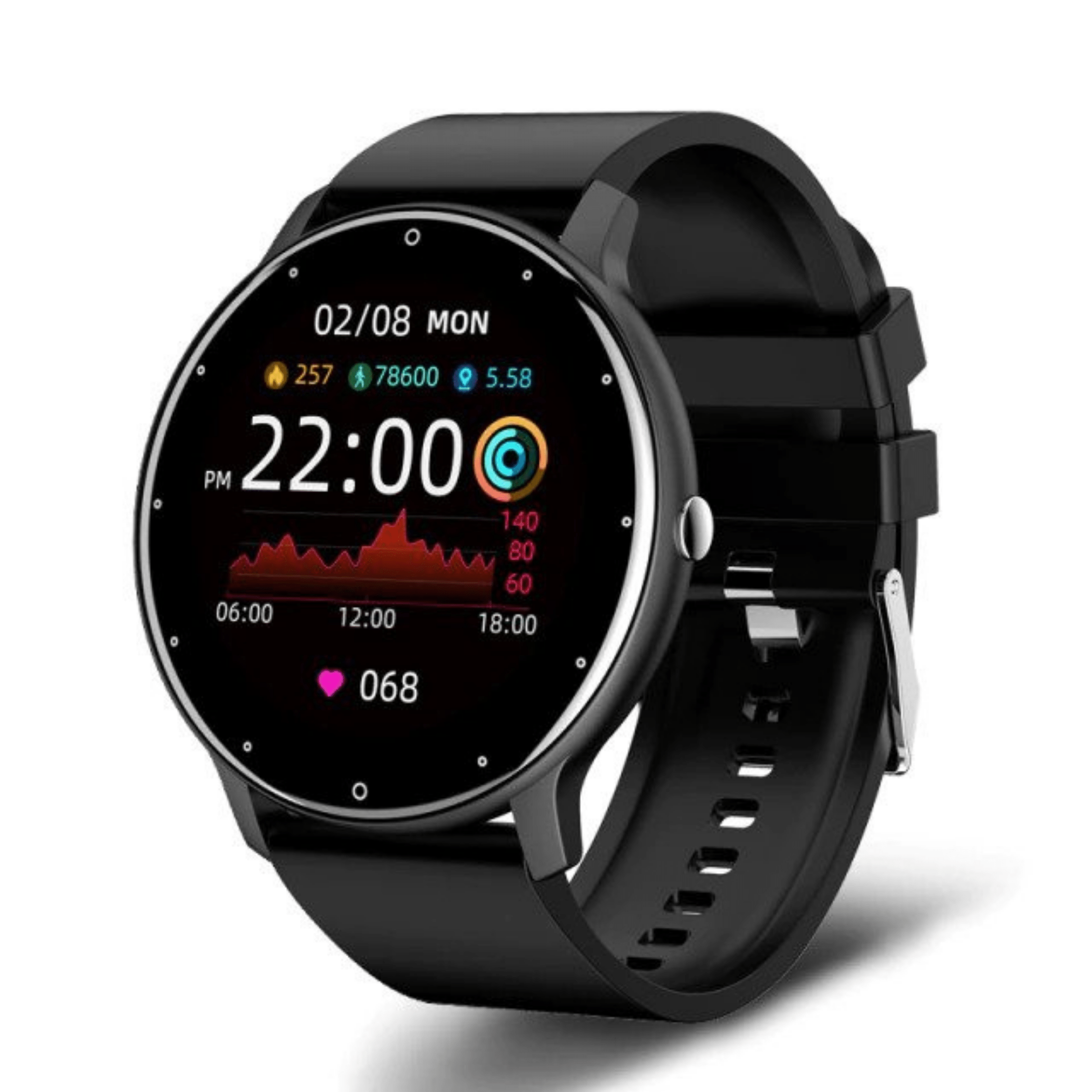 Fitness Smartwatch with Heart Rate Monitor, Call & Text Alerts, Bluetooth Activity Tracker for iPhone & Android | Thomler
