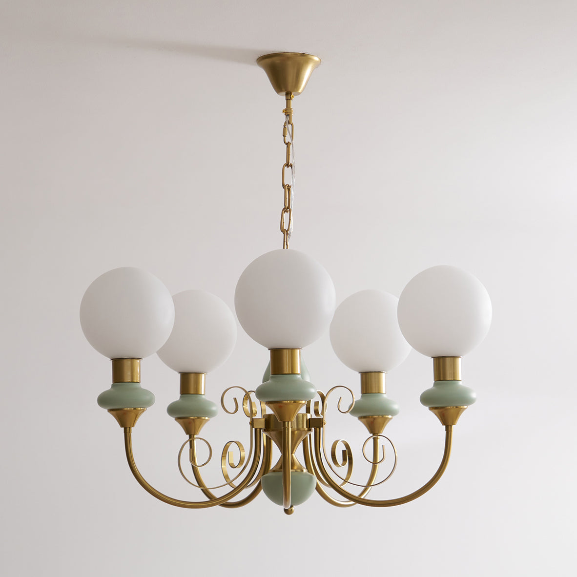 Multi-Globe Pendant Chandelier for Dining Room – Iron Frame with Frosted Glass Shades – Modern Farmhouse Ceiling Light – Adjustable Chain | Thomler