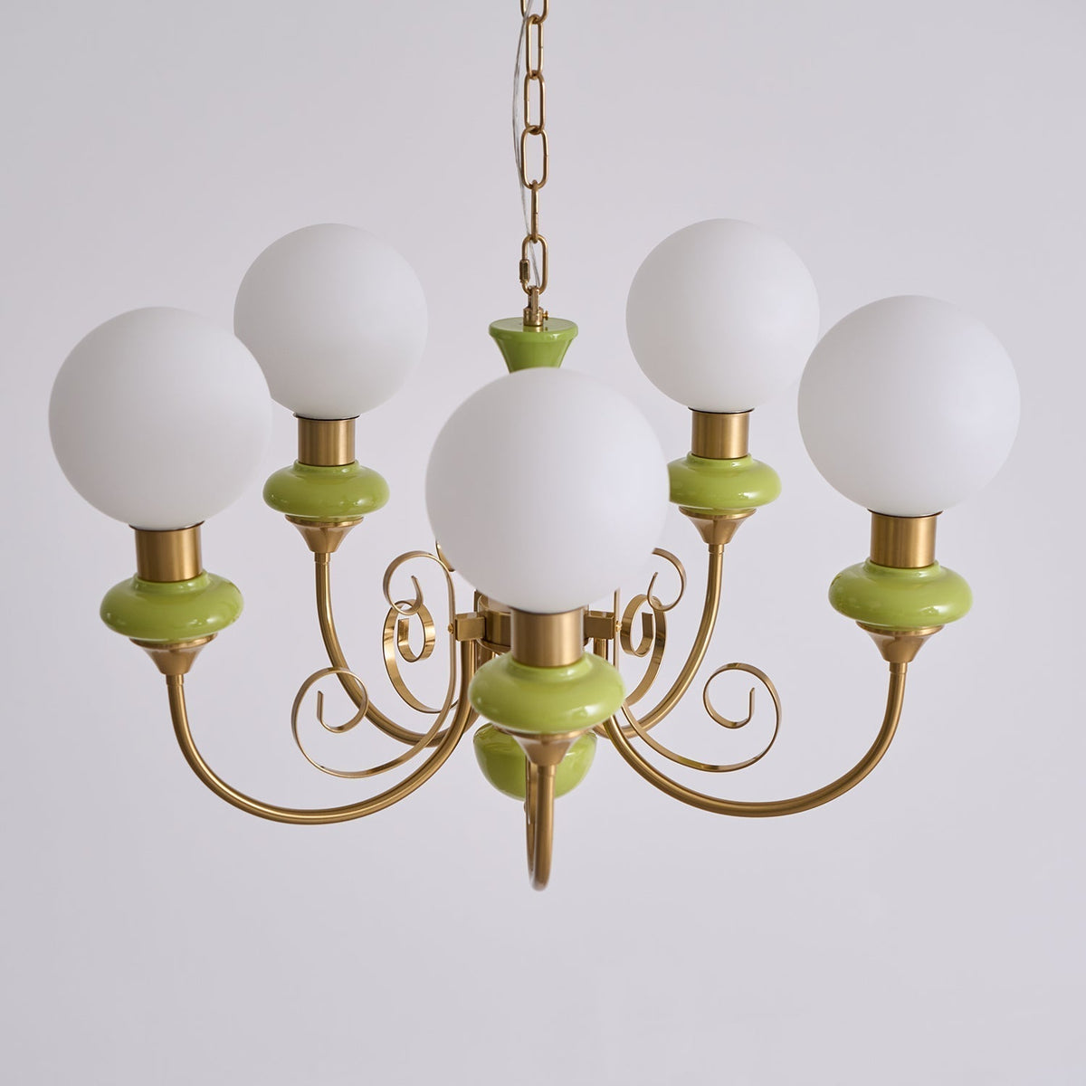 Multi-Globe Pendant Chandelier for Dining Room – Iron Frame with Frosted Glass Shades – Modern Farmhouse Ceiling Light – Adjustable Chain | Thomler