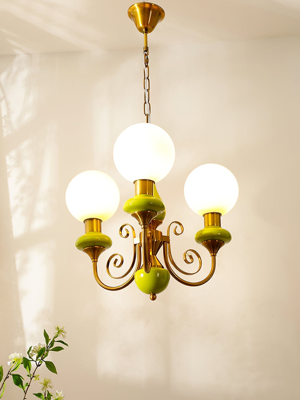 Multi-Globe Pendant Chandelier for Dining Room – Iron Frame with Frosted Glass Shades – Modern Farmhouse Ceiling Light – Adjustable Chain | Thomler