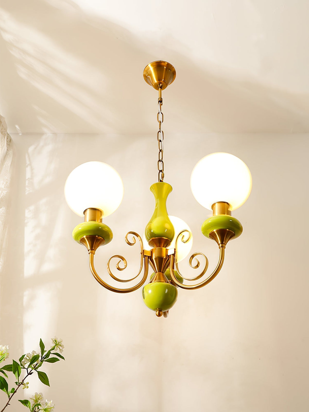 Multi-Globe Pendant Chandelier for Dining Room – Iron Frame with Frosted Glass Shades – Modern Farmhouse Ceiling Light – Adjustable Chain | Thomler