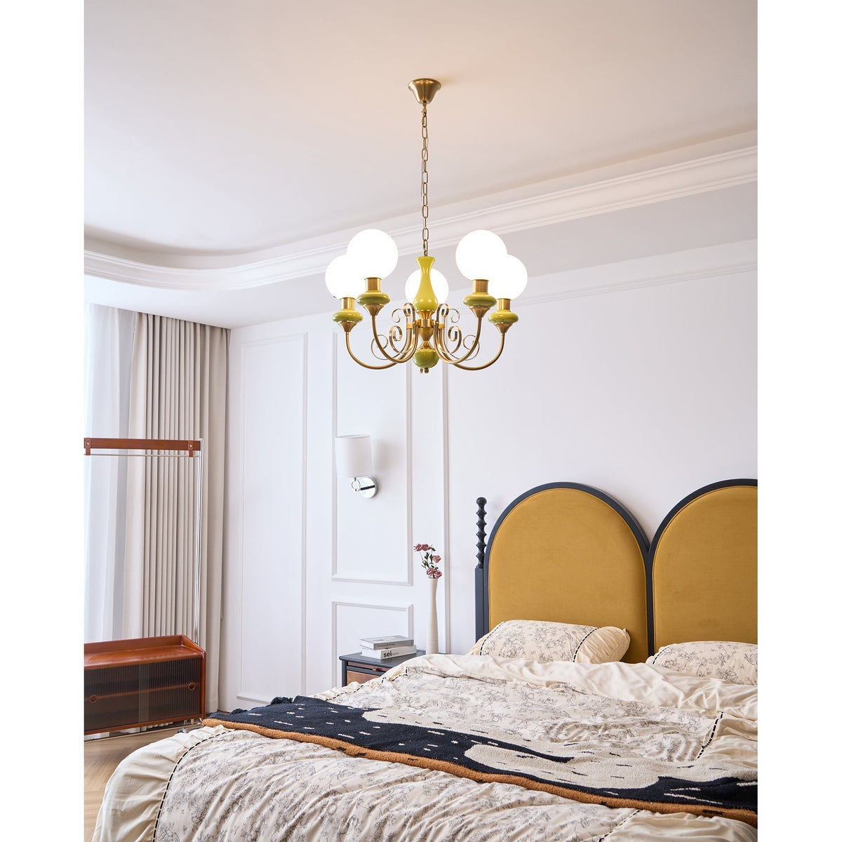 Multi-Globe Pendant Chandelier for Dining Room – Iron Frame with Frosted Glass Shades – Modern Farmhouse Ceiling Light – Adjustable Chain | Thomler