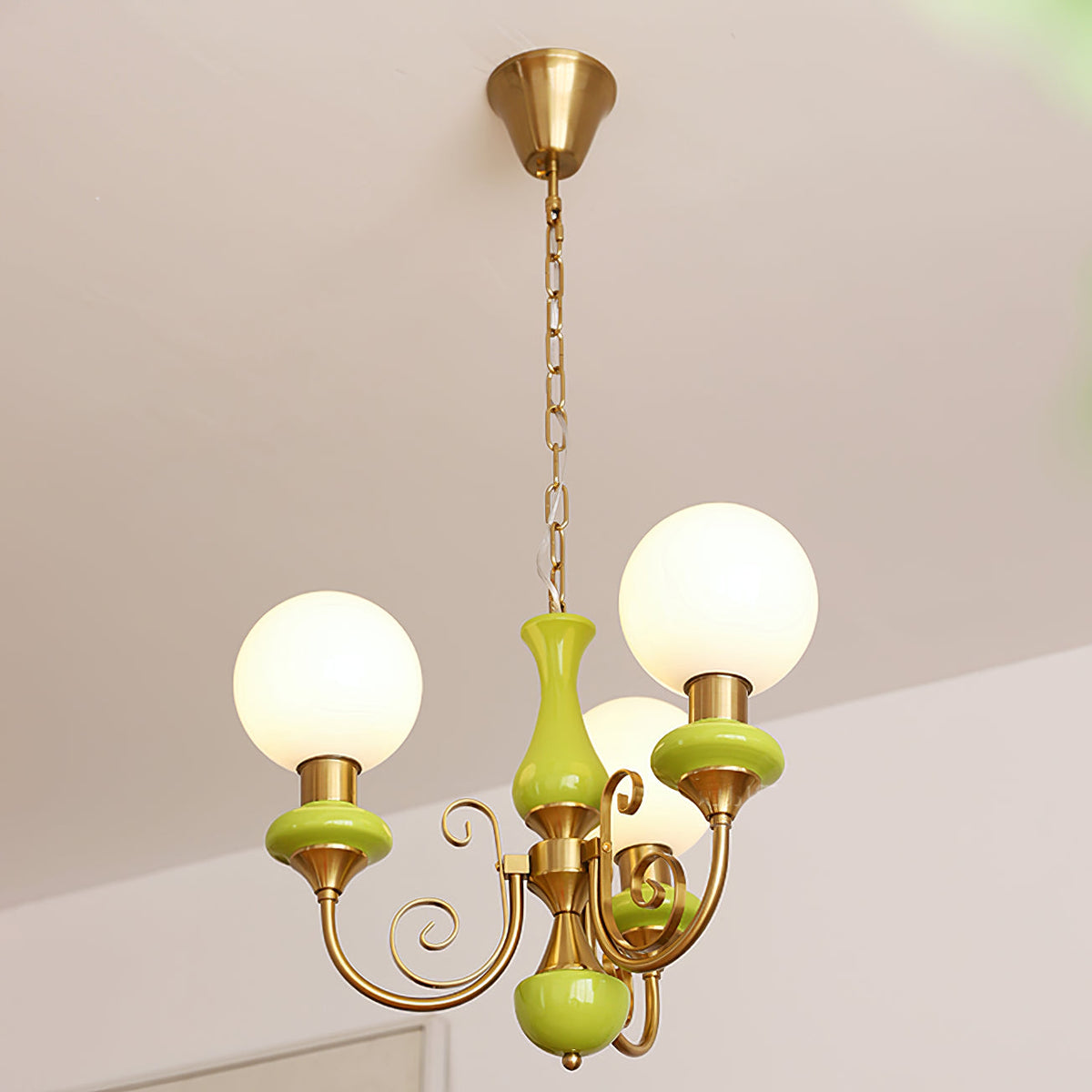 Multi-Globe Pendant Chandelier for Dining Room – Iron Frame with Frosted Glass Shades – Modern Farmhouse Ceiling Light – Adjustable Chain | Thomler