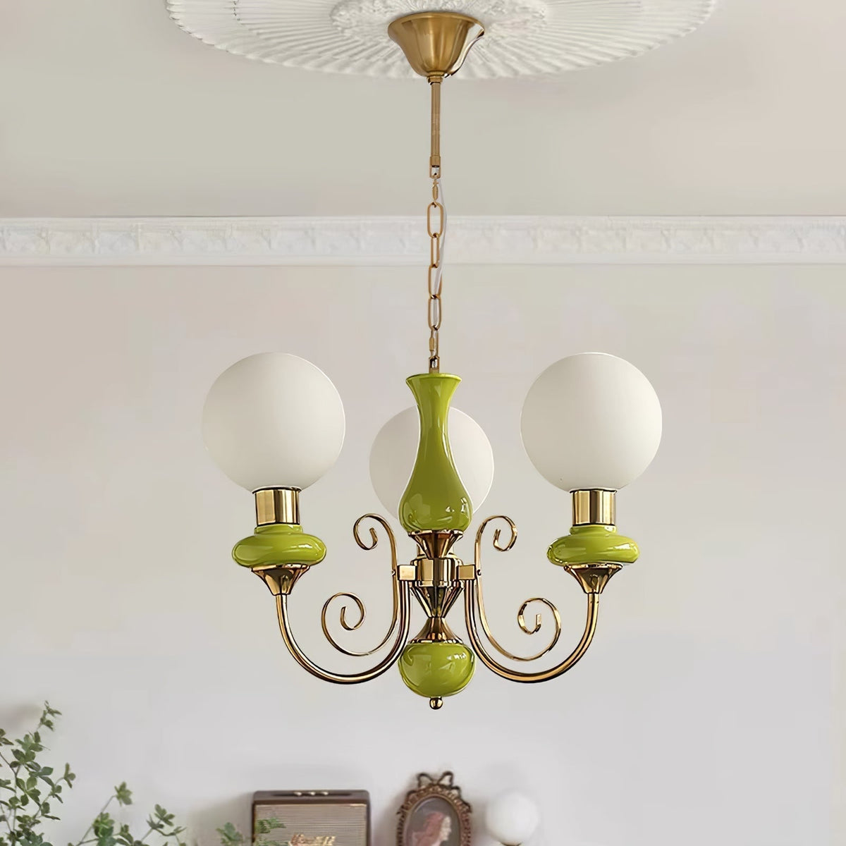 Multi-Globe Pendant Chandelier for Dining Room – Iron Frame with Frosted Glass Shades – Modern Farmhouse Ceiling Light – Adjustable Chain | Thomler