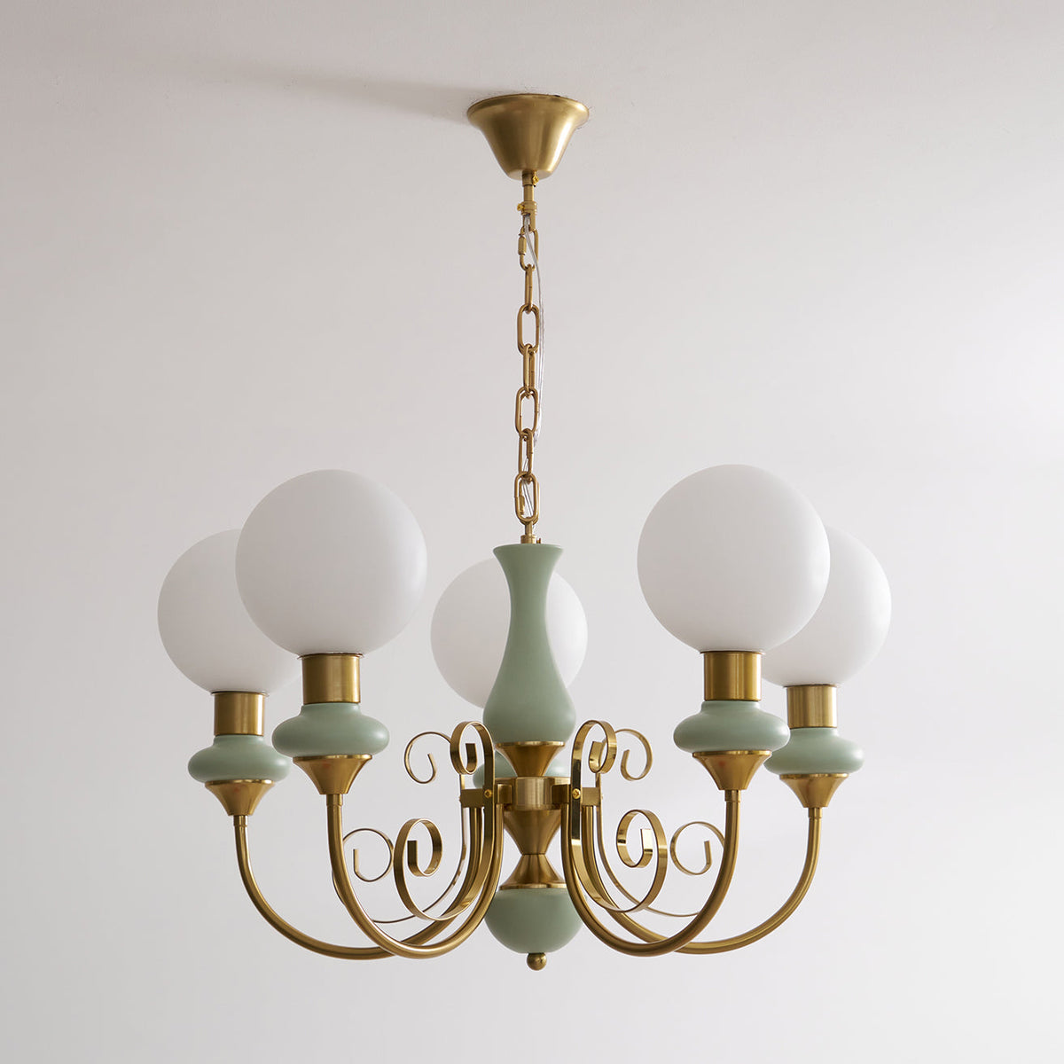Multi-Globe Pendant Chandelier for Dining Room – Iron Frame with Frosted Glass Shades – Modern Farmhouse Ceiling Light – Adjustable Chain | Thomler
