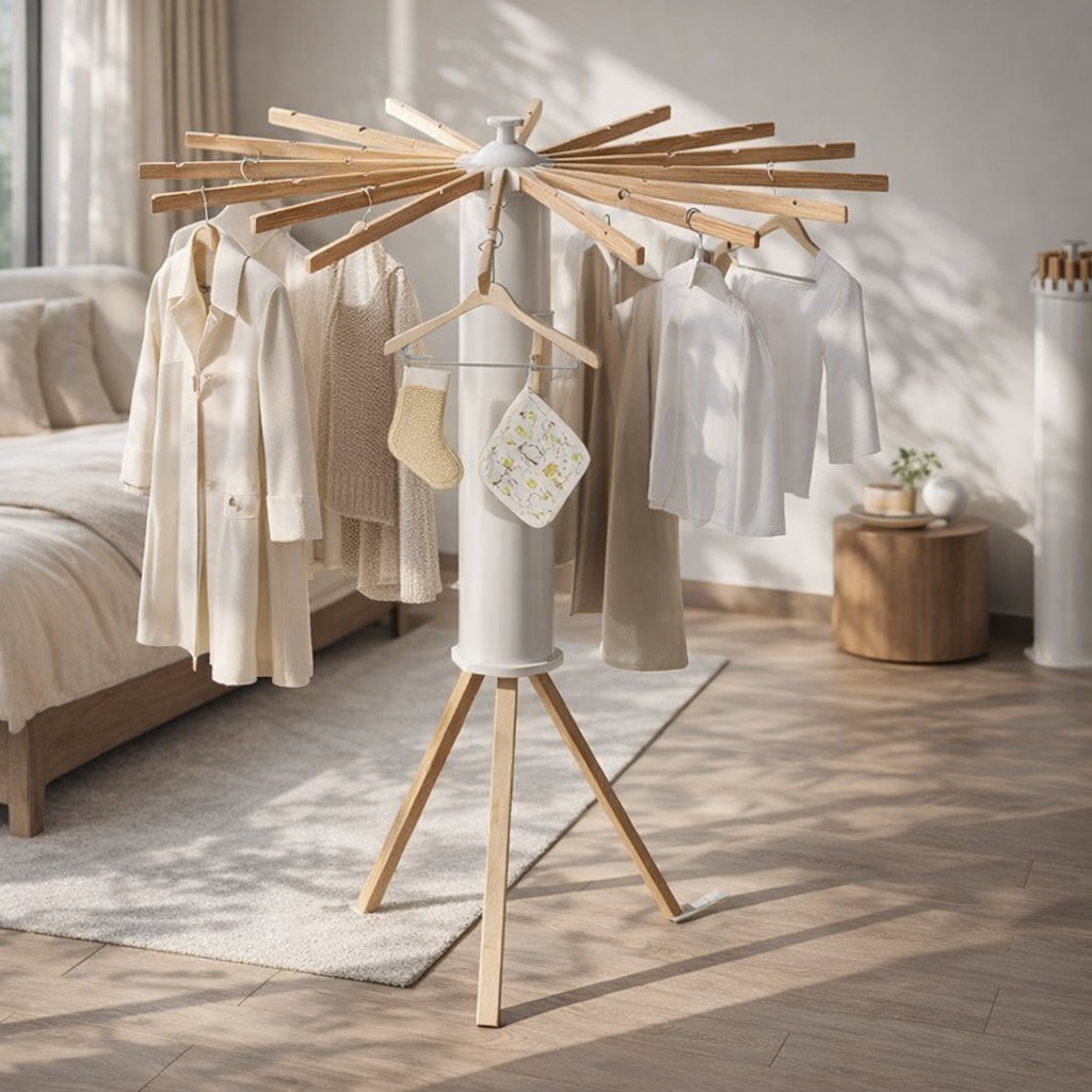 Collapsible Metal Laundry Drying Rack – Space-Saving Design for Indoor & Outdoor Use | Thomler