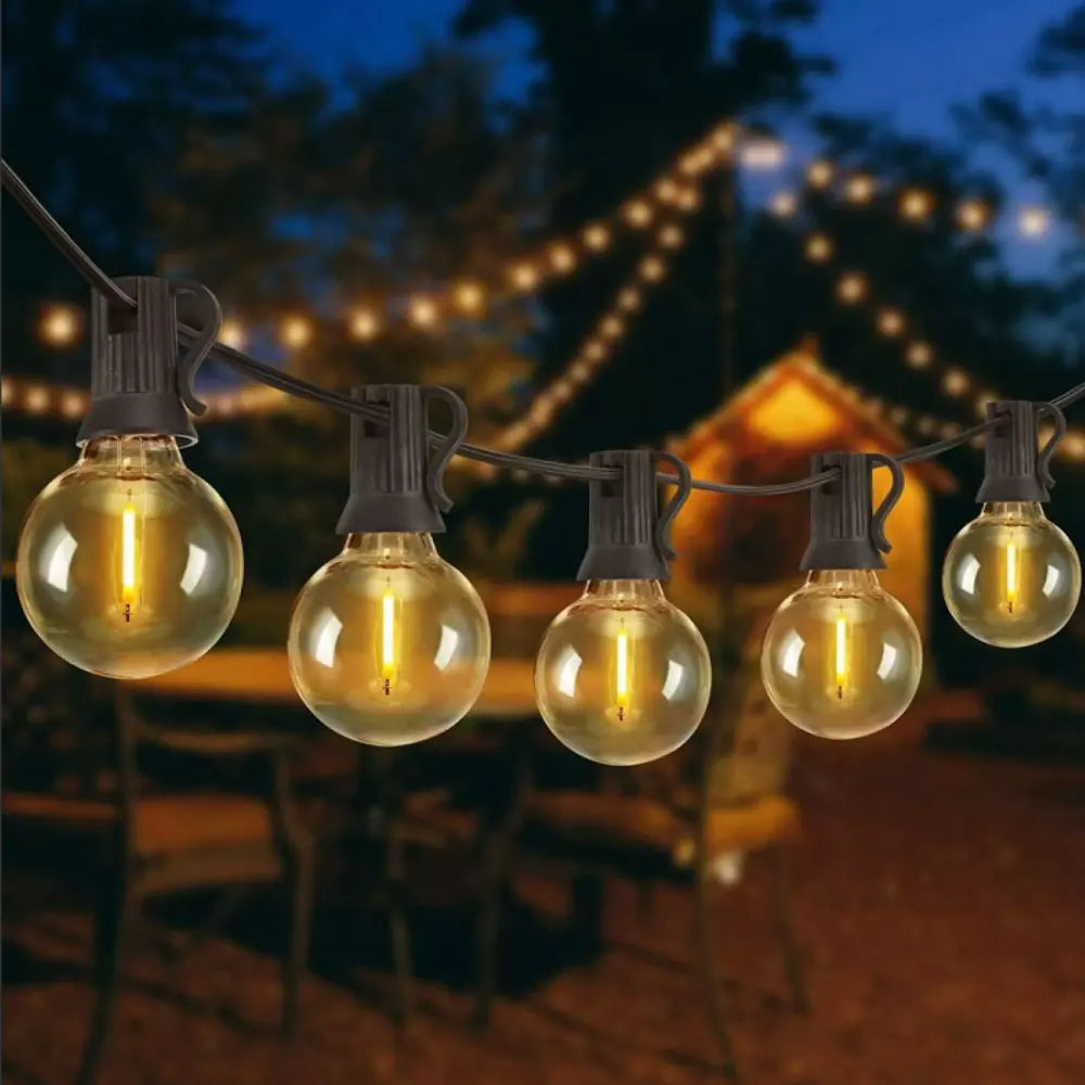 Solar-Powered Outdoor String Lights for Patio, Yard & Deck – Weather-Resistant LED Ambience for Garden Parties, Backyard Dining | Thomler