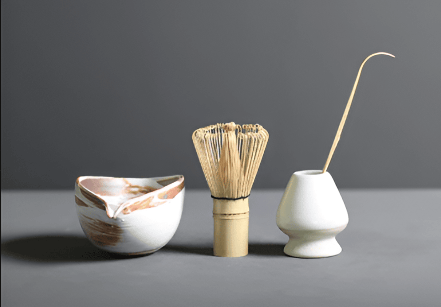 Matcha Set Ceramic Bamboo 14.0 cm Tea Ceremony Kitchen Ritual Gift Japanese Whisk Bowl Spoon Kit | Thomler