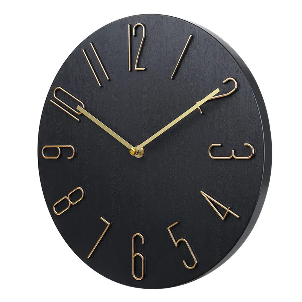 Wall Clock Plastic 20.0 cm Pink Silent Bedroom Office Minimalist Round Decorative Timepiece Scandinavian Home Decor | Thomler