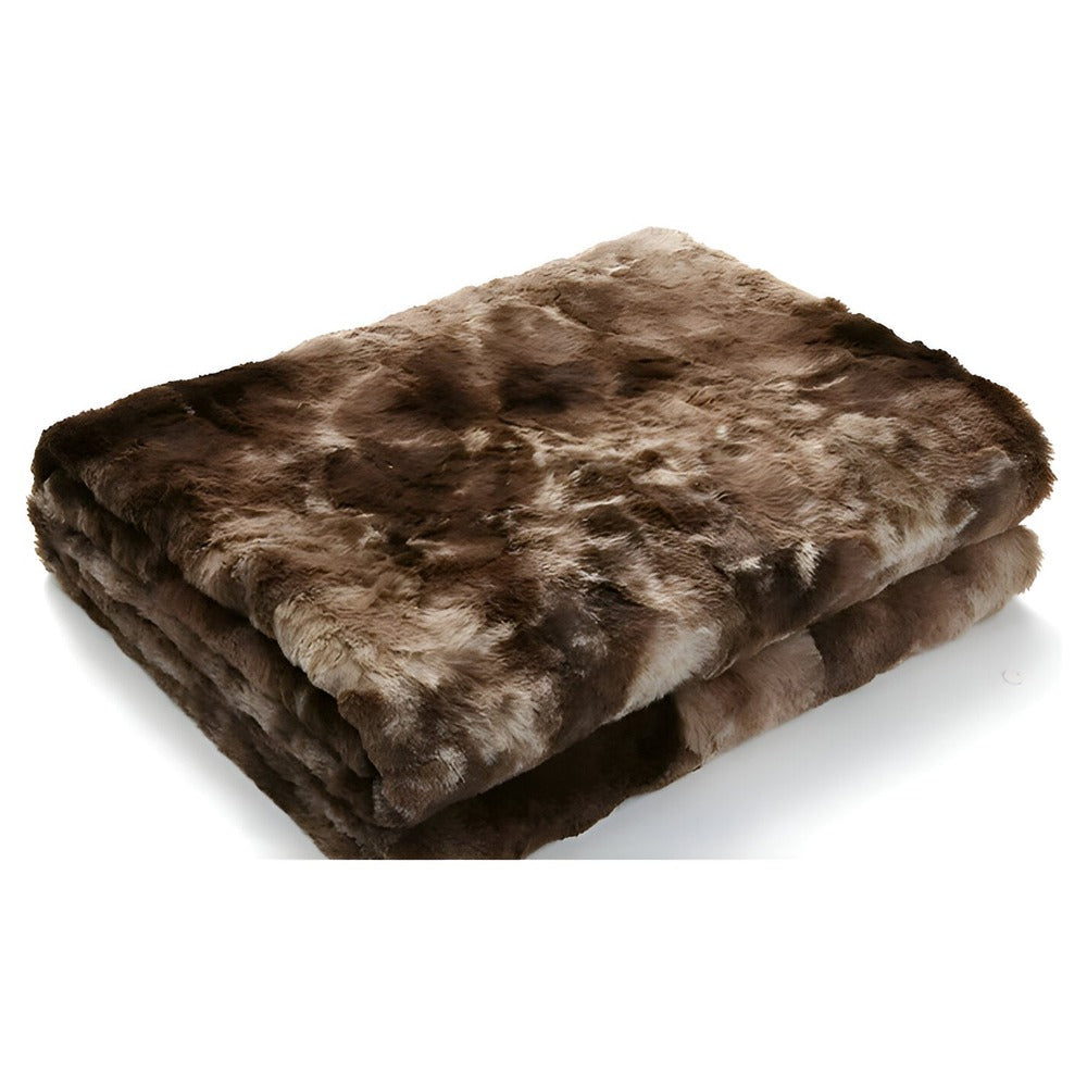 Plush Reversible Fleece Throw Blanket Winter Warmth Coral Velvet Batik Design Cozy Bed Sofa Cover Double-Sided Soft Anti-Pilling | Thomler