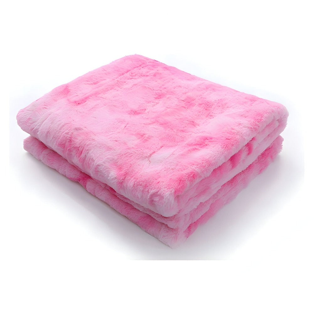 Plush Reversible Fleece Throw Blanket Winter Warmth Coral Velvet Batik Design Cozy Bed Sofa Cover Double-Sided Soft Anti-Pilling | Thomler