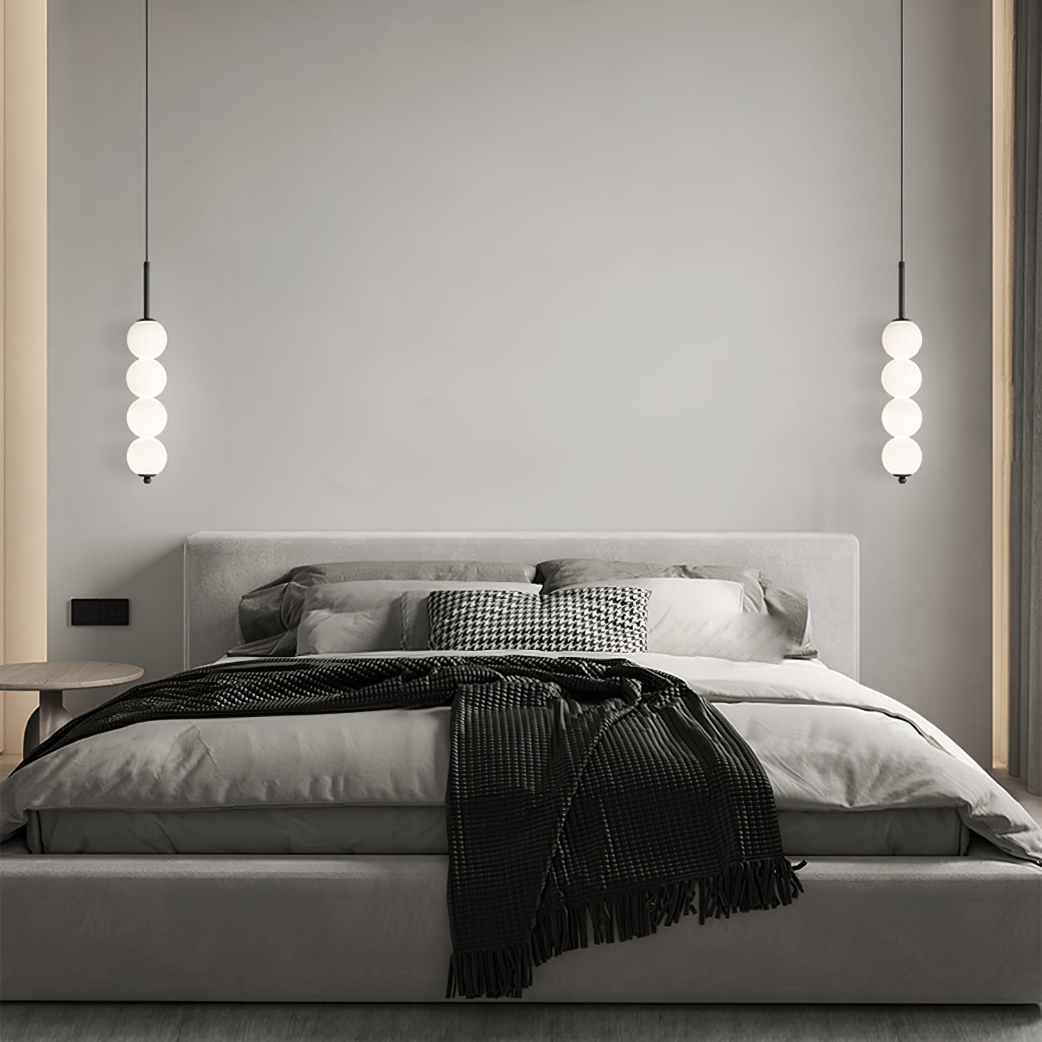 Pendant Light Brass Milk Glass 14.6 in Indoor Dining Room Kitchen Ceiling Lamp Soft LED Illumination Decorative Modern Hanging Fixture | Thomler