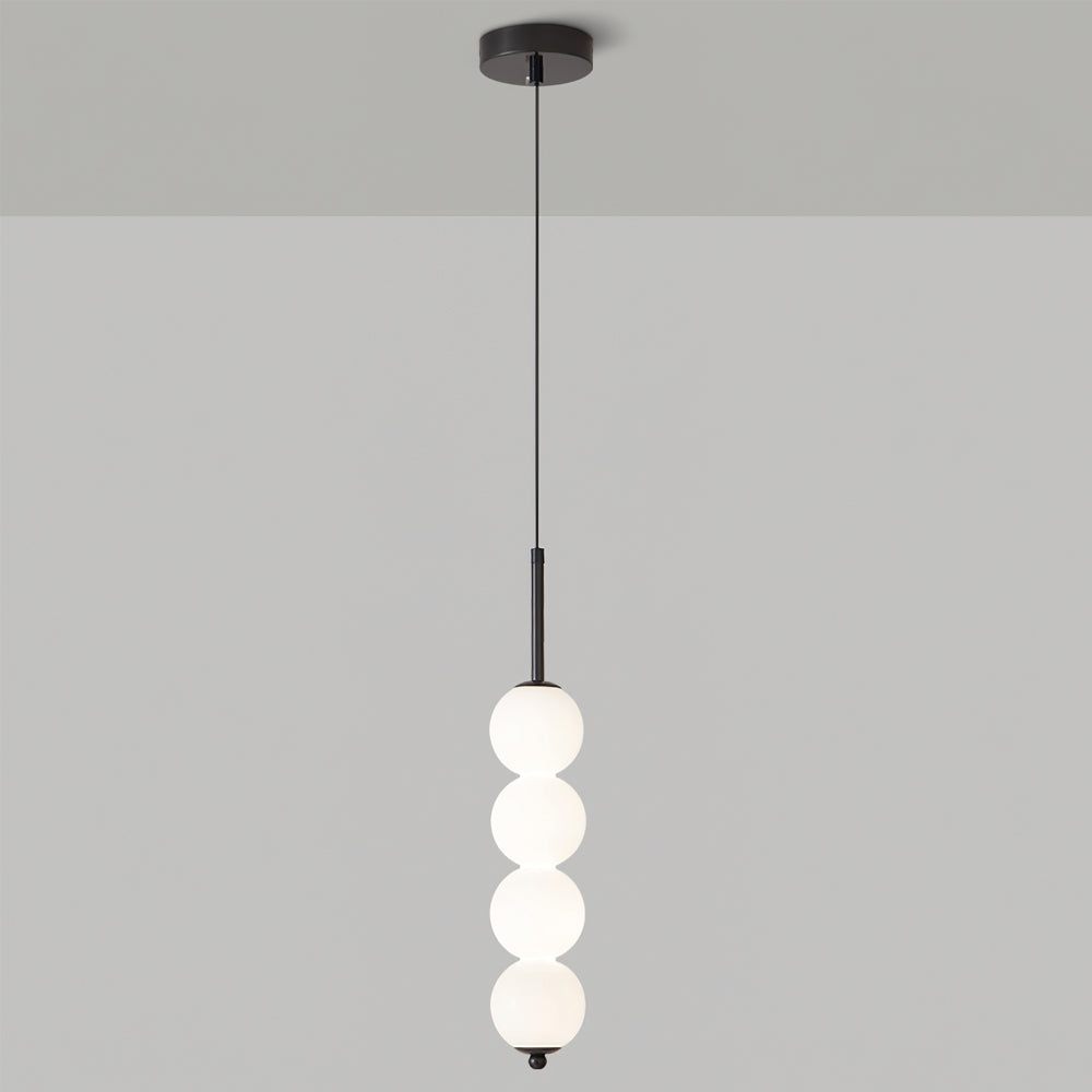 Pendant Light Brass Milk Glass 14.6 in Indoor Dining Room Kitchen Ceiling Lamp Soft LED Illumination Decorative Modern Hanging Fixture | Thomler