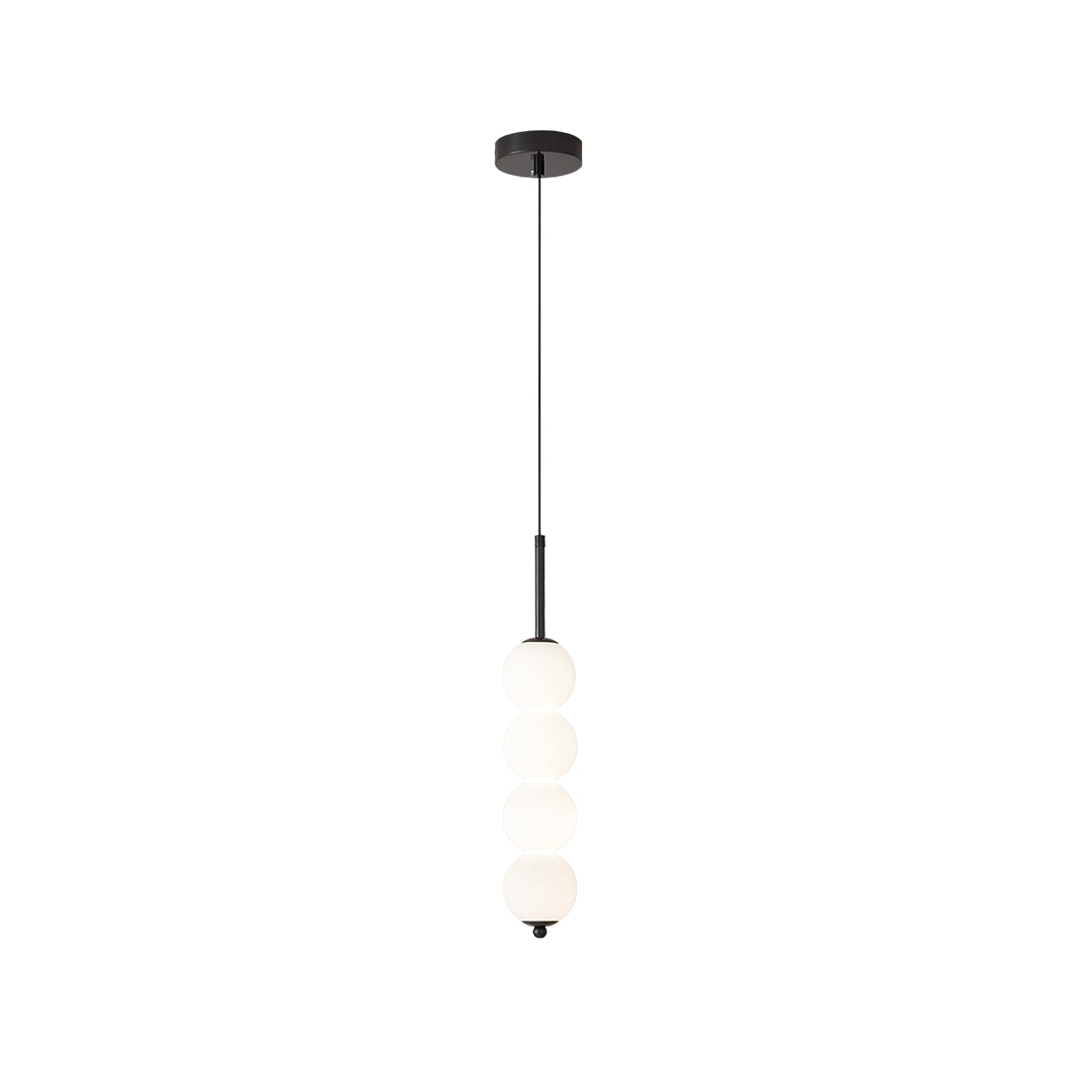 Pendant Light Brass Milk Glass 14.6 in Indoor Dining Room Kitchen Ceiling Lamp Soft LED Illumination Decorative Modern Hanging Fixture | Thomler