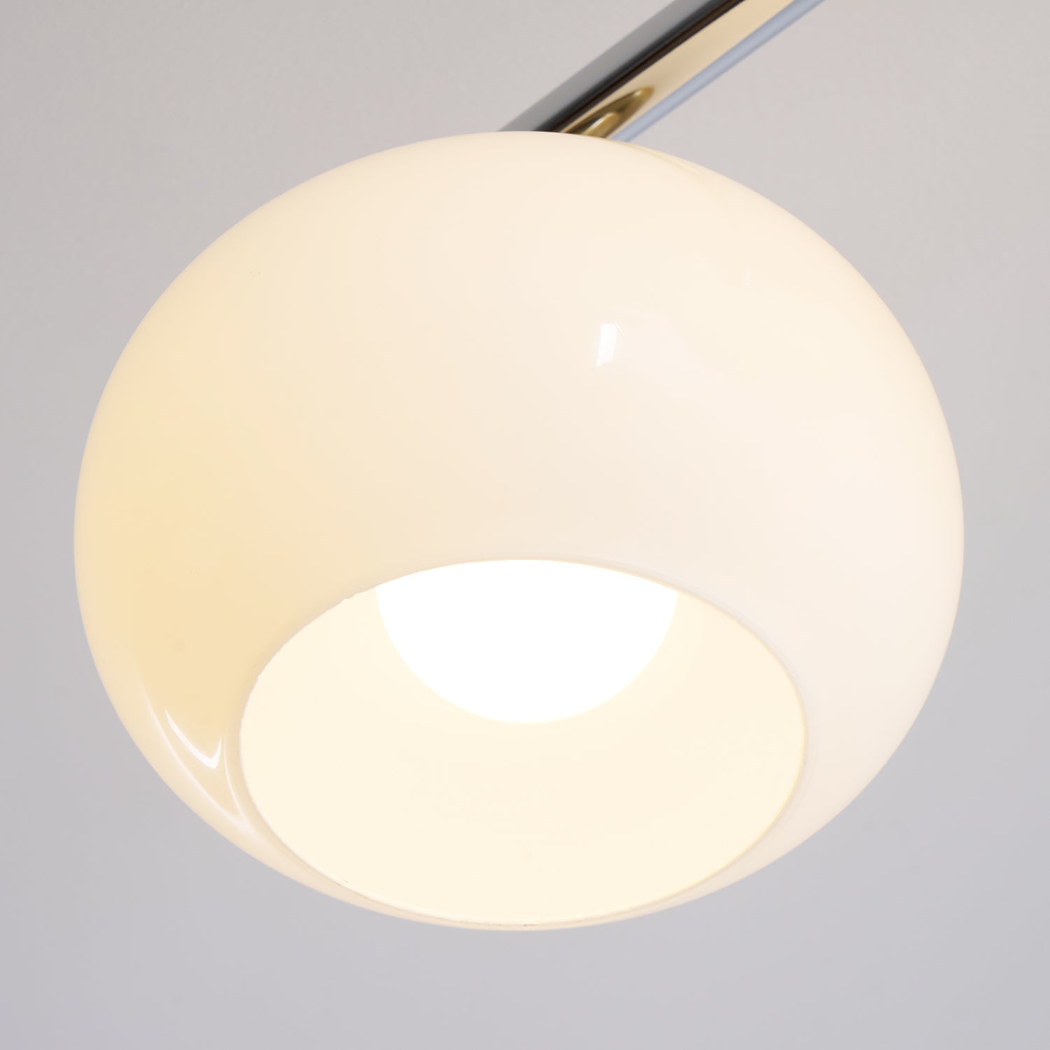 Ceiling Light Glass Metal 38.5 in Caramel Chrome Gold White Beige Kitchen Dining Room Modern Pendant Fixture | Thomler